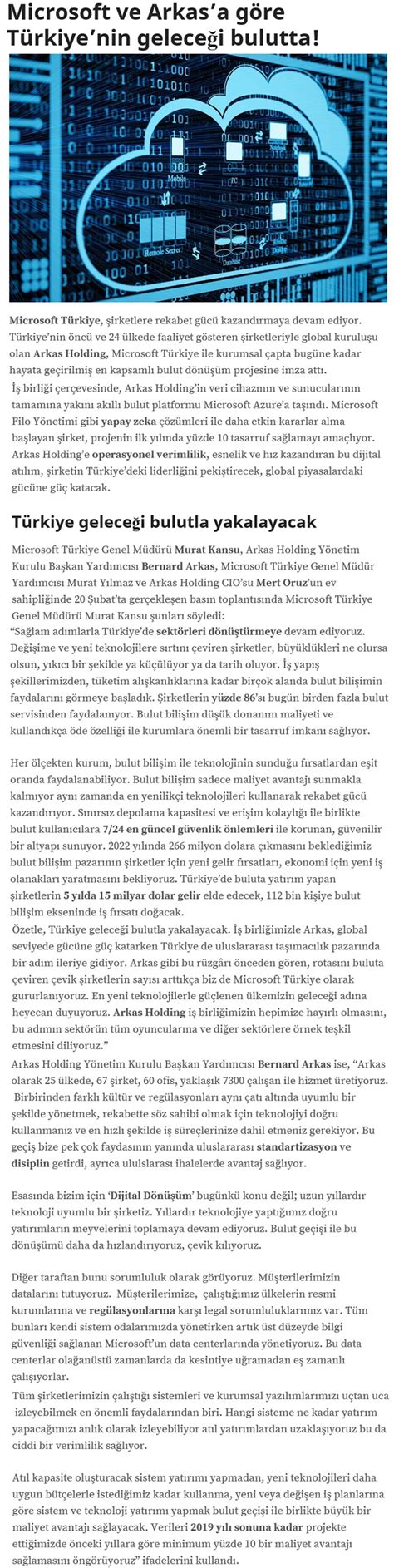 M­i­c­r­o­s­o­f­t­ ­v­e­ ­A­r­k­a­s­’­a­ ­g­ö­r­e­ ­T­ü­r­k­i­y­e­’­n­i­n­ ­g­e­l­e­c­e­ğ­i­ ­b­u­l­u­t­t­a­!­